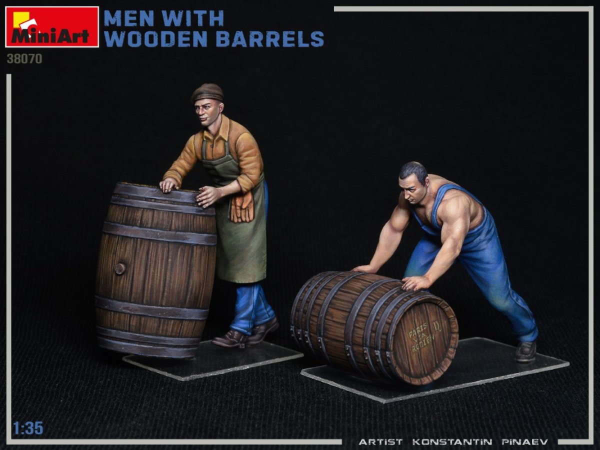 MiniArt 38070 MEN WITH WOODEN BARRELS 1/35 – imagen 2