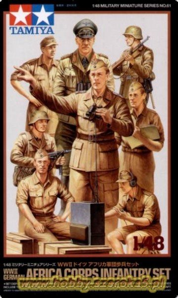 Tamiya 32561 Ensemble d'infanterie allemande d'Afrique (1/48) 