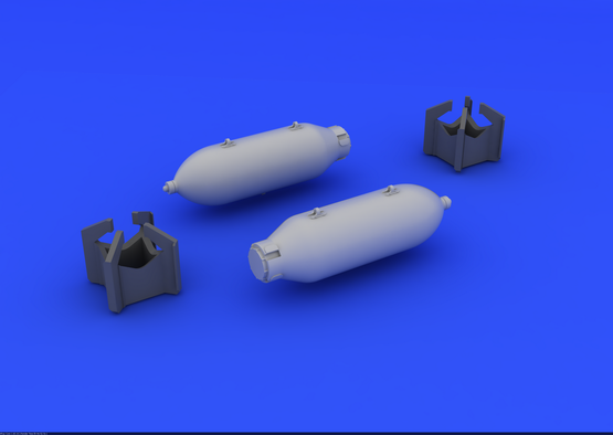 Eduard 648086 US 250lb bombs (2 pcs) 1/48 – immagine 3