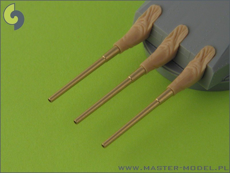 Master SM-350-058 Scharnhorst armament with blastbags - 28cm (9pcs), 15cm (12pcs), 10,5cm (14pcs) barrels – zdjęcie 4