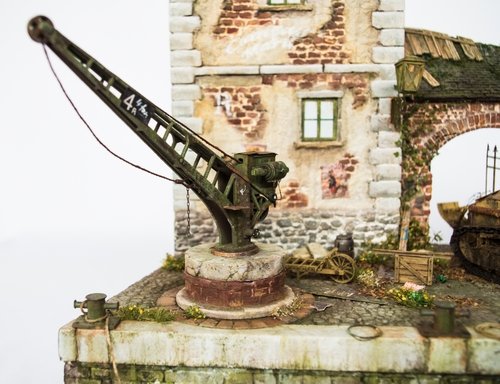 RT-Diorama 35308 Diorama Base: &amp;quot;Marne River Port&amp;quot; WWI 1/35 – immagine 4