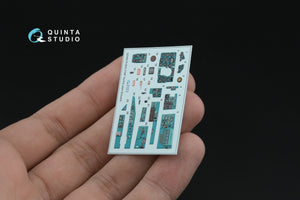 Quinta Studio QD+48578 MiG-21MF Fishbed-J (Gorkiy plant) 3D-Printed &amp;amp; colored Interior on decal paper (Eduard) (with 3D-printed resin parts) 1/48 – image 5