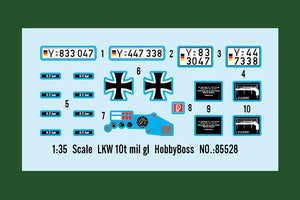 Hobby Boss 85528 LKW 10t mil gl 1/35 – zdjęcie 3