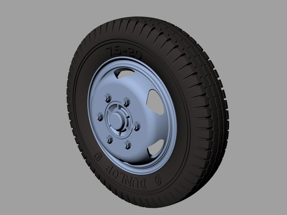 Panzer Art RE35-375 Opel Blitz road wheels early (commercial pattern) 1/35 – zdjęcie 3