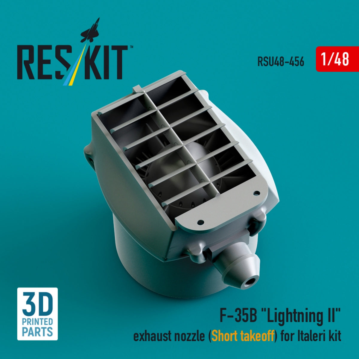 RESKIT RSU48-0456 F-35B &amp;quot;Lightning II&amp;quot; exhaust nozzle (Short takeoff) for Italeri kit (3D printed) 1/48 – image 2