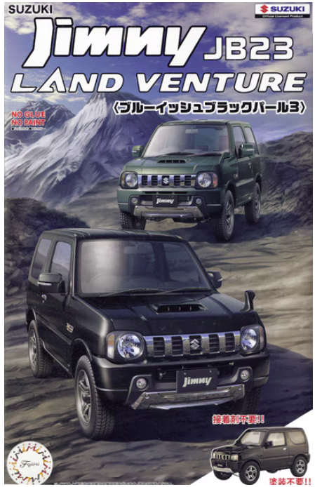 Fujimi 066301 Suzuki Jimny JB23 Land Venture Bleu Noir Perle 3 1/24