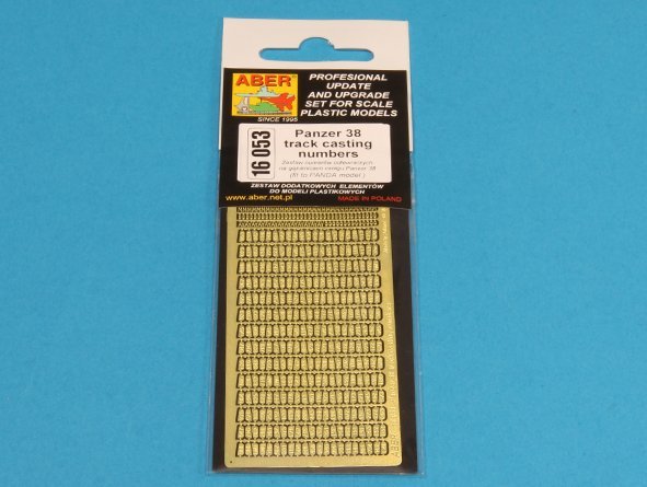 Aber 16053 Panzer 38 track link casting numbers 1/16 – immagine 8