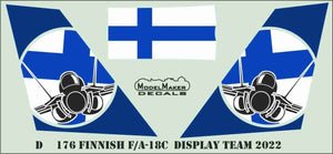 ModelMaker Decals D48177 Finnish F/A-18C Display Team 2022 1/48 – immagine 3