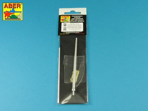 Aber 35L-167 German 7,5cmKwK42L/70 gun barrel without muzzle brake for Panther Ausf. A/D/G or Panther II 1/35 – immagine 7