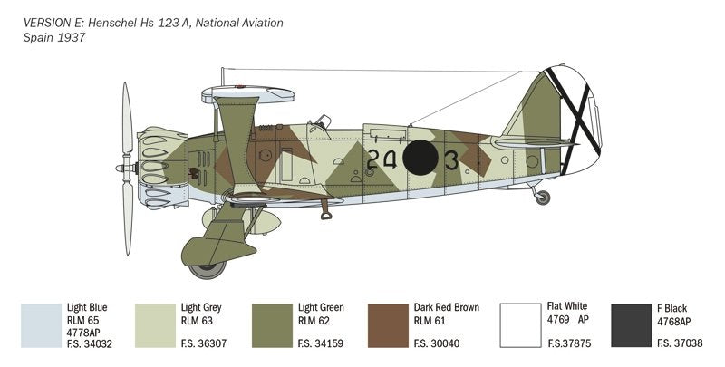 Italeri 2819 HENSCHEL HS 123 1/48 – Bild 3