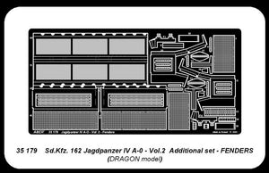 Aber 35179 German tank destroyer Sd.Kfz.162 Jagdpanzer IV A-0 - vol. 2 - additional set - fenders 1/35 – imagen 2
