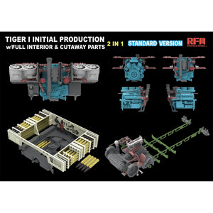 Rye Field Model 5130 Tiger I Initial Production Early 1943 w/ Full Interior Standard Version 1/35 – imagen 3