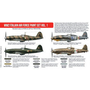 Hataka Hobby HTK-AS103 Coffret de peinture pour l&amp;#39;armée de l&amp;#39;air italienne de la Seconde Guerre mondiale, vol. 1 – image 3