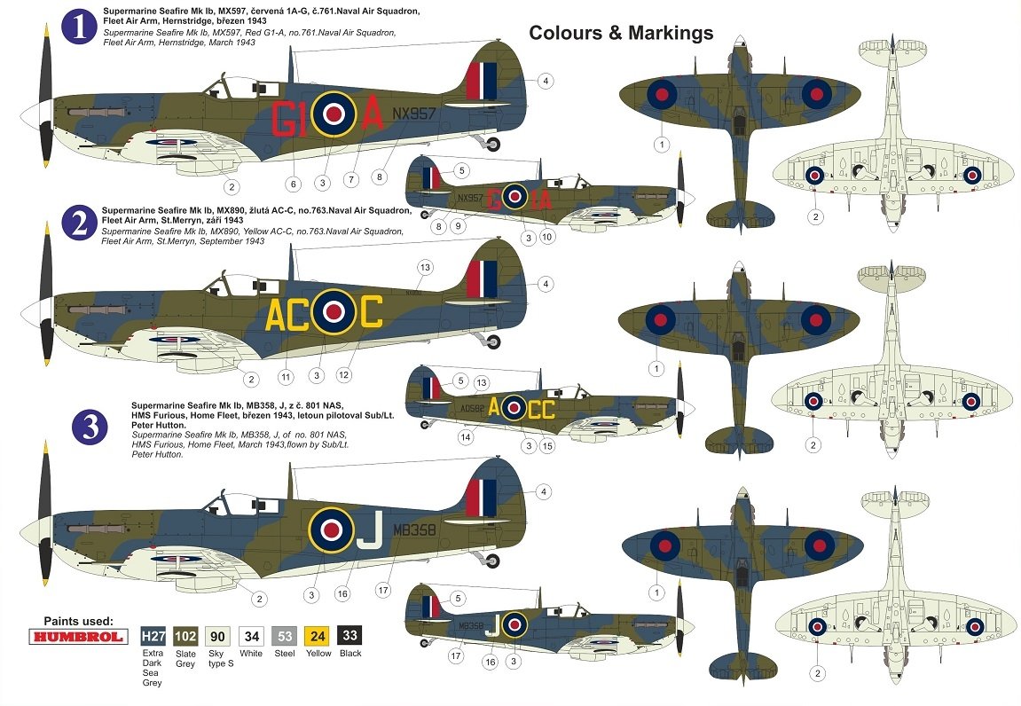 Kovozavody Prostejov KPM0238 Seafire Mk.Ib 1/72 – imagen 2