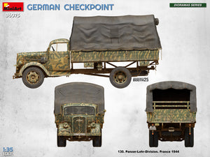 MiniArt 36075 German Checkpoint. 3t Cargo Truck 3,6-36S &amp;amp; Kfz.1 Type 170VK w/ Feldgendarmerie. Big Set 1/35 – immagine 47