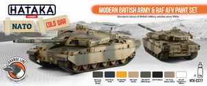 Hataka HTK-CS77 Modern British Army &amp;amp; RAF AFV paint set 8x17ml – imagen 2