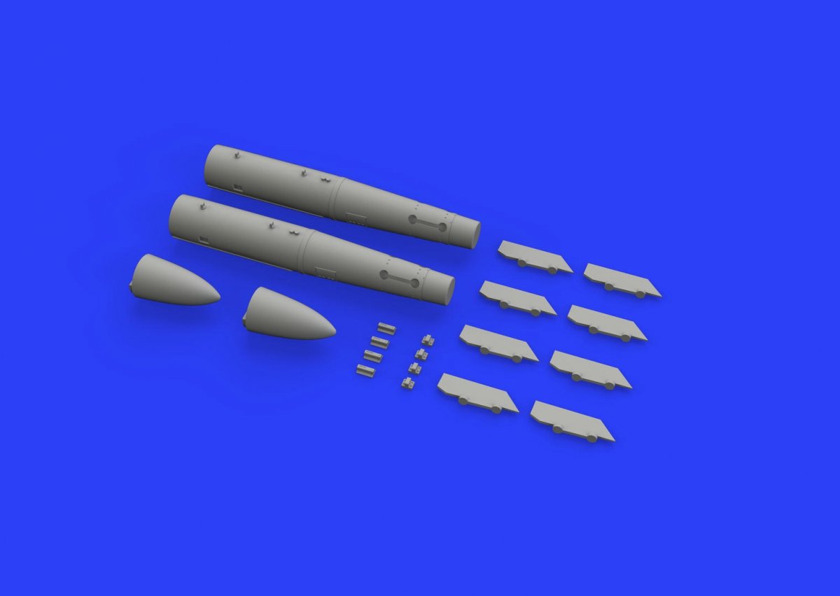 Eduard 648447 B43-0 Nuclear Weapon w/ SC43-4/ -7 tail assembly 1/48 – imagen 2