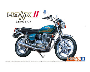 Aoshima 06265 Honda Hawk II CB400T 1977 1/12