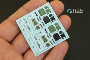 Intérieur imprimé en 3D et coloré sur papier décalcomanie Quinta Studio QD48001 Yak-3 (pour kit Zvezda 4814) 1/48 – image 5