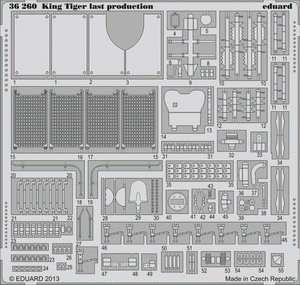 Eduard 36260 King Tiger last production 1/35 Academy