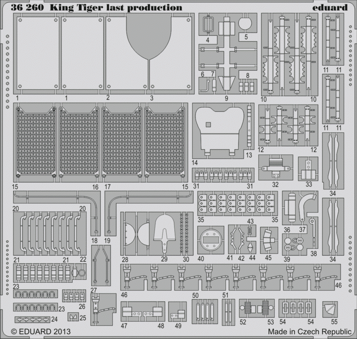 Eduard 36260 King Tiger last production 1/35 Academy