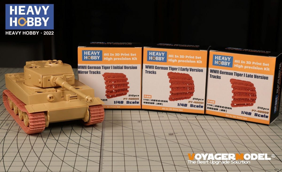 Heavy Hobby PT48005 WWII German Tiger I Initial Version Mirror Tracks 1/48 – image 2