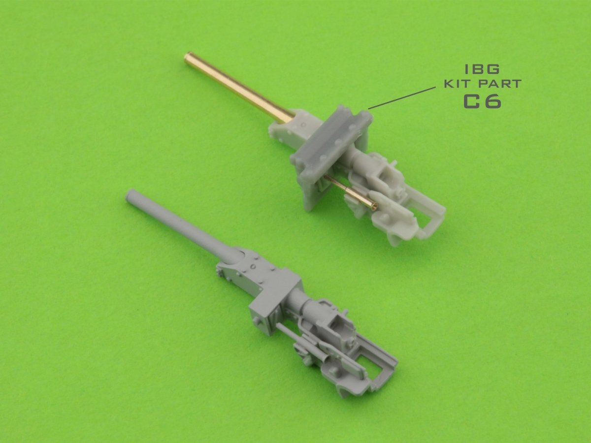 Master GM-72-015 Type 95 Ha-Go - Canon de 37 mm Type 94 avec support en résine (pour maquette IBG) 1/72 – image 6