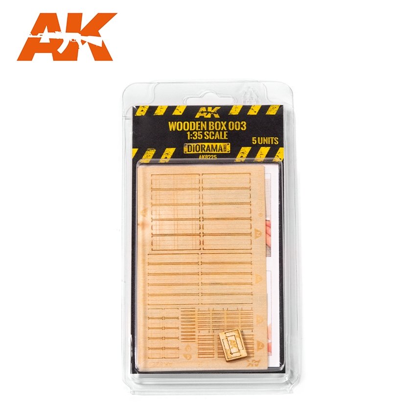 AK Interactive AK8225 LASER CUT WOODEN BOX 003 (5 UNITS) – immagine 2