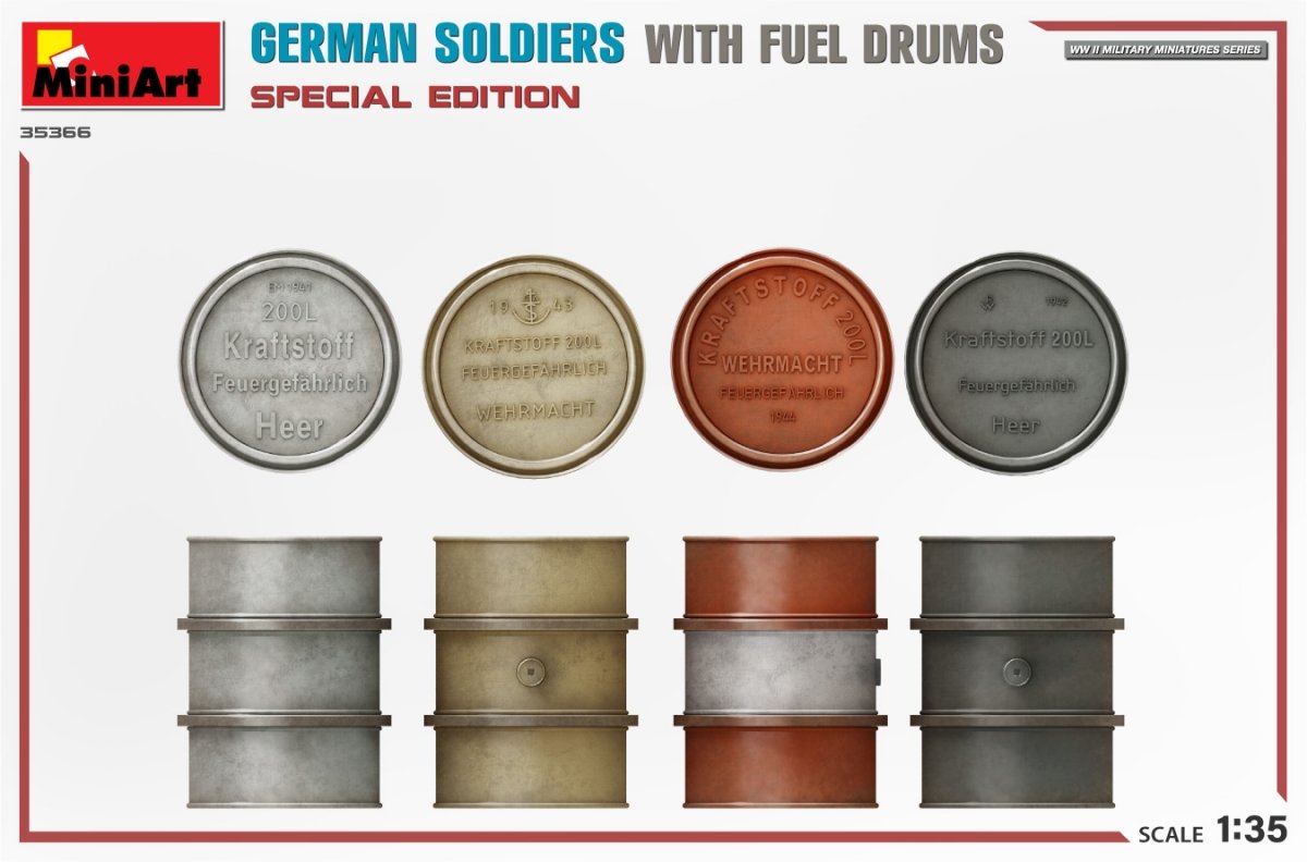 MiniArt 35366 GERMAN SOLDIERS WITH FUEL DRUMS. SPECIAL EDITION 1/35 – Bild 5