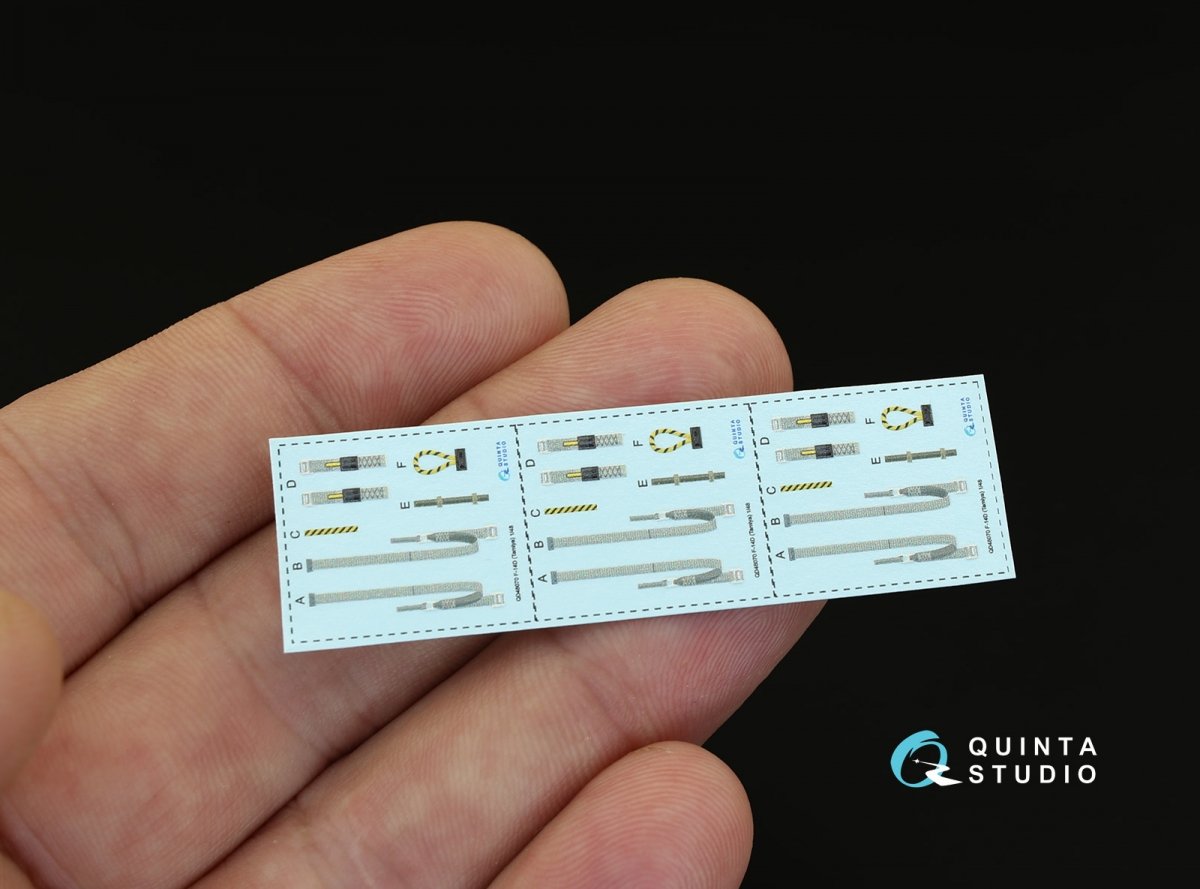 Quinta Studio QD48070 F-14D 3D-Printed &amp;amp; coloured Interior on decal paper (for Tamiya kit) 1/48 – zdjęcie 3