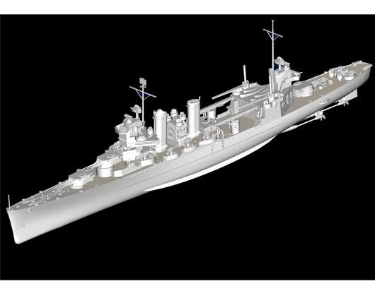 Trumpeter 05745 USS TUSCALOOSA CA-37 1/700 – Bild 6