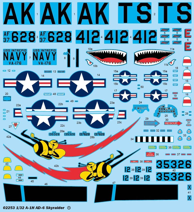 Trumpeter 02253 A-1H AD-6 Skyraider 1/32 – immagine 14
