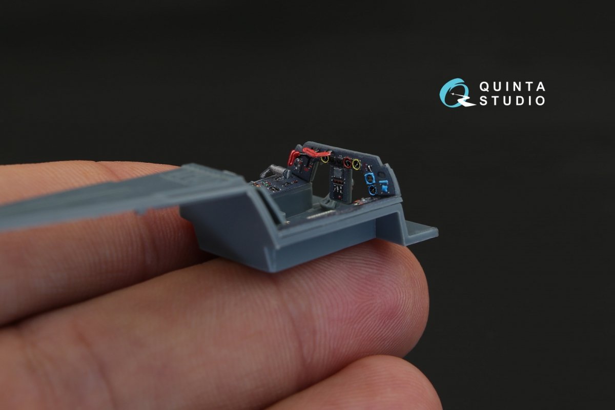 Quinta Studio QD48139 FW 190D-9 3D-Printed &amp;amp; coloured Interior on decal paper (for Eduard kit) 1/48 – immagine 2