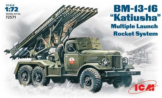 ICM 72571 BM-13-16 Katiusha Soviet Mutiple Launch Rocket System 1/72