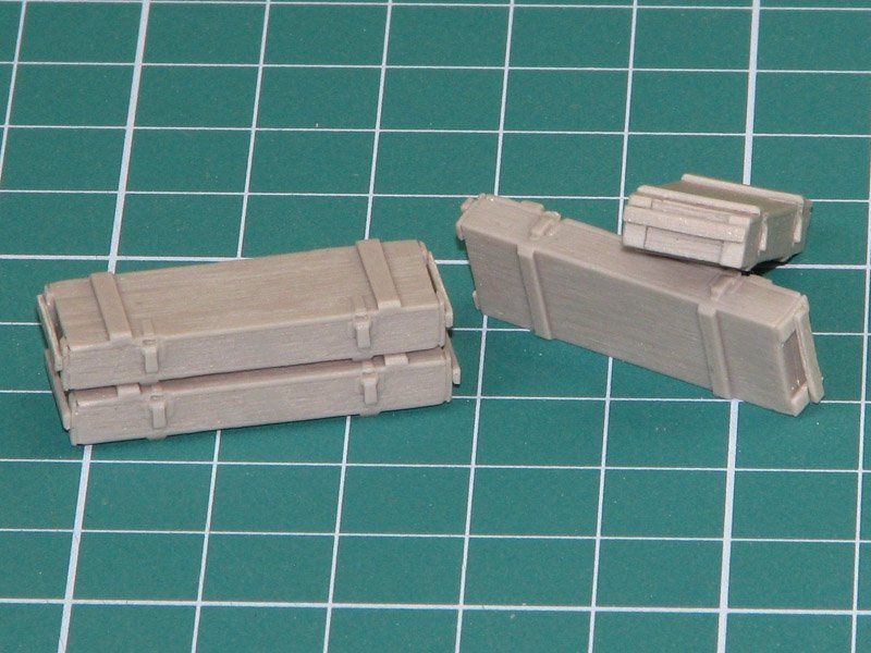 Eureka XXL E-016 Wooden Ammo Boxes for 7.5 cm Pak 40 1/35 – zdjęcie 3