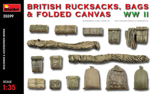 MiniArt 35599 BRITISH RUCKSACKS, BAGS &amp;amp; FOLDED CANVAS WW2 1/35