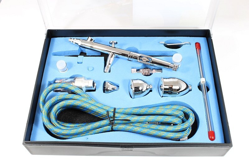 Amazing Art Aerograf AA-186K (15658) zestaw - dysze 0.2 mm, 0.5 mm, 0.8 mm – imagen 2