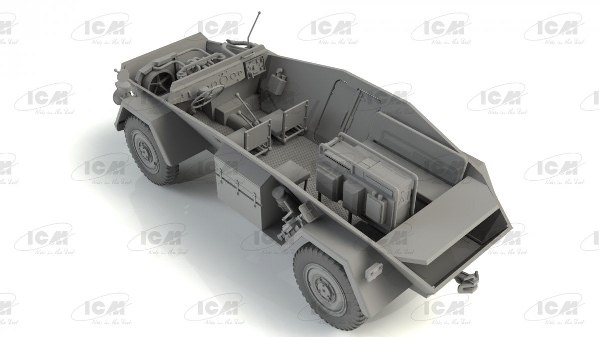 ICM 35110 Sd.Kfz. 247 Ausf.B, German Command Armoured Vehicle 1/35 – imagen 6