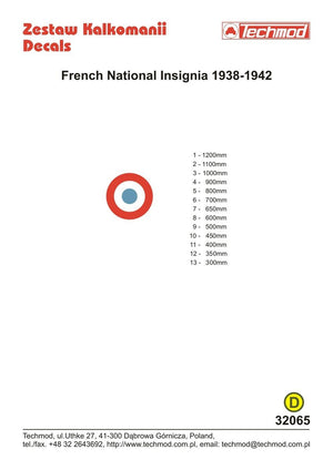 Techmod 32065 French National Insignia 1/32 – image 2