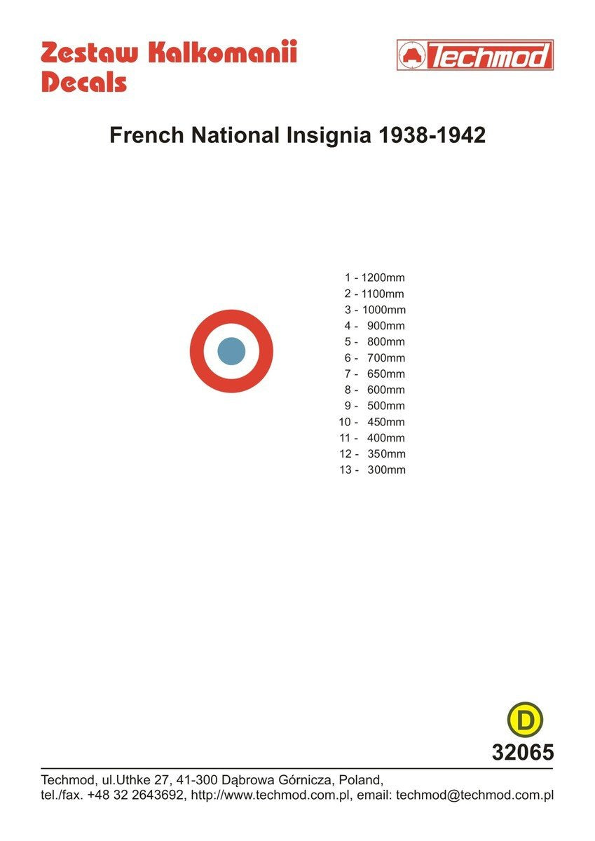 Techmod 32065 French National Insignia 1/32 – image 2
