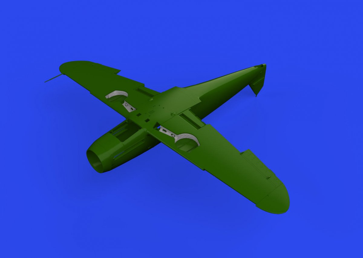Eduard 648881 Bf 109F wheel bays angular PRINT EDUARD 1/48 – immagine 2