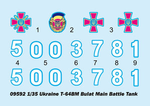 Trumpeter 09592 Ukraine T-64BM Bulat 1/35 – zdjęcie 3
