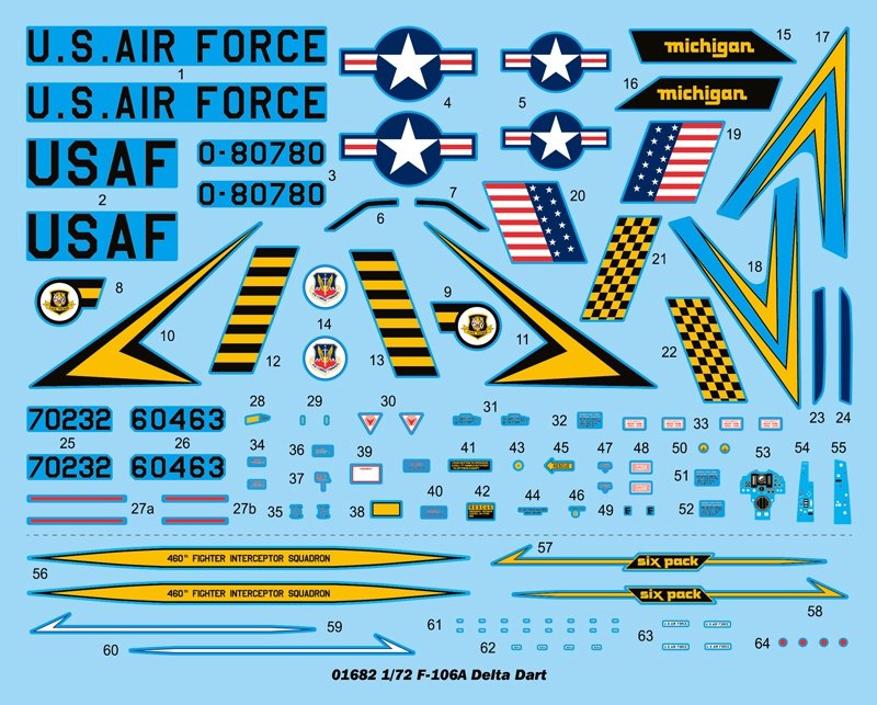 Trumpeter 01682 US F-106A Delta Dart 1/72 – zdjęcie 3