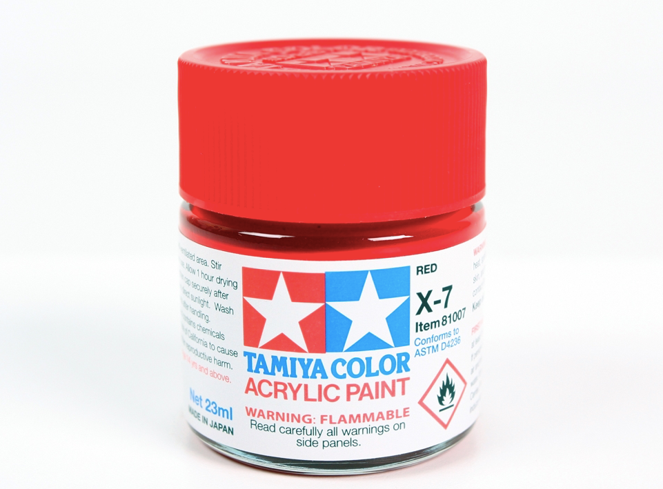 Tamiya 81007 Acryl X-7 Red 23ml – zdjęcie 2