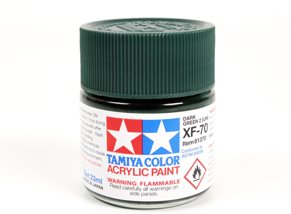 Tamiya 81370 Acryl XF-70 Dark Green 2 (IJN) 23ml – zdjęcie 3
