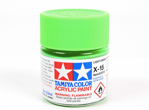 Tamiya 81015 Acryl X-15 Light Green 23ml – imagen 2