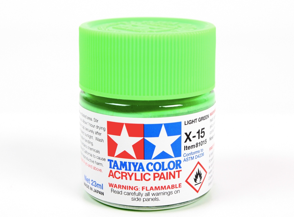 Tamiya 81015 Acryl X-15 Light Green 23ml – imagen 2