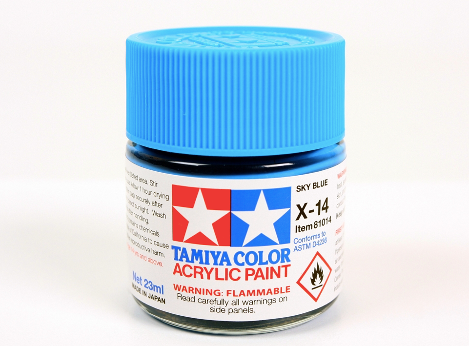Tamiya 81014 Acryl X-14 Sky Blue 23ml – immagine 2