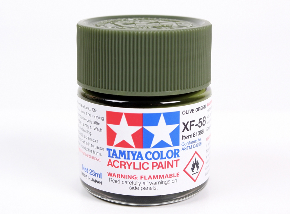 Tamiya 81358 Acryl XF-58 Olive Green 23ml – immagine 2