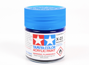 Tamiya 81023 Acryl X-23 Clear Blue 23ml – immagine 3